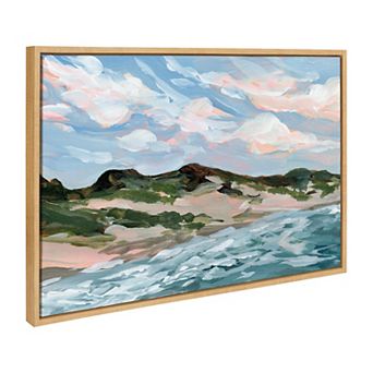 Sylvie Michigan Sand Dunes Framed Canvas by Emily Kenney