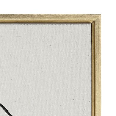 Sylvie 871 Modern Circles Framed Canvas by Teju Reval of SnazzyHues