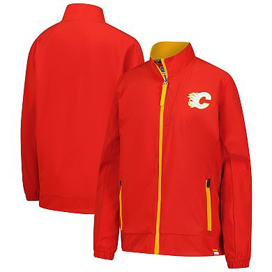 Women's Fanatics Red Calgary Flames Authentic Pro Rink Coaches Full-Zip Jacket