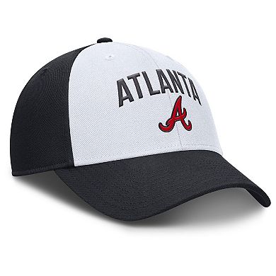 Men's Nike White/Navy Atlanta Braves Club Performance Adjustable Hat