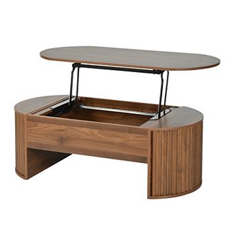 Merax 47.2''Lift Top Coffee Table with Hidden Compartment