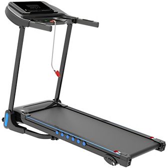 Merax Hydraulic Folding Treadmill with 4-Level Incline