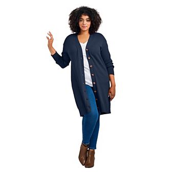 Avenue Women's Plus Size Mischa Boyfriend Cardigan