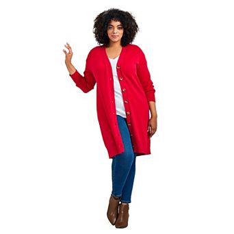 Avenue Women's Plus Size Mischa Boyfriend Cardigan