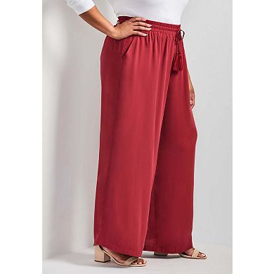 Avenue Women's Plus Size Allure Wide Leg Pant