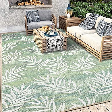 Garvee Modern Leafy Printed Non Slip Washable Area Rug Pet Friendly Carpet for Living Room