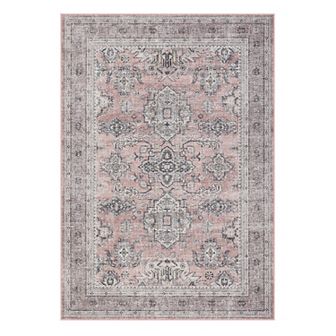 Garvee Washable Terry Velvet Vintage Floral Printed Non SlipArea Rug for Indoor Use