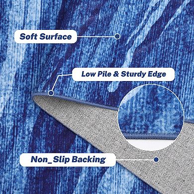 Garvee Modern Abstract Rough Printed Area Rug Soft Machine Washable Indoor Throw Carpet