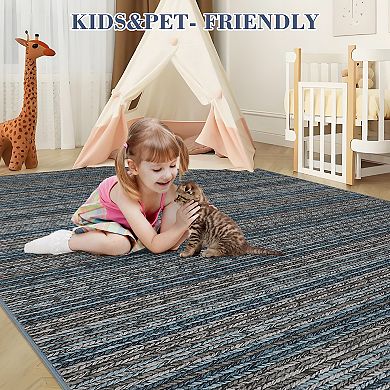 Garvee Machine Washable No Shedding Area Rugs for Living Room Dining Room Kitchen