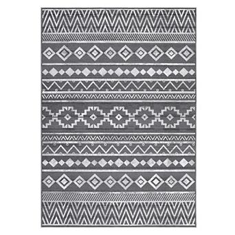 Garvee Boho Geometric Printed Non Slip Area Rug Machine Washable for Indoor Decor