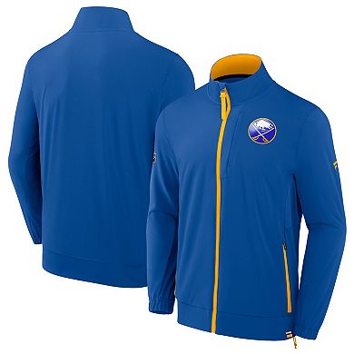 Men's Fanatics Royal Buffalo Sabres Authentic Pro Full-Zip Coaches Jacket