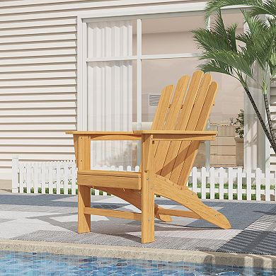 Teak Adirondack Chair Set with Table 3PCS