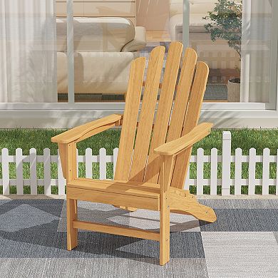 Teak Adirondack Chair Set with Table 3PCS
