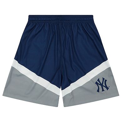Men's FOCO Blue New York Yankees Colorblocked Shorts
