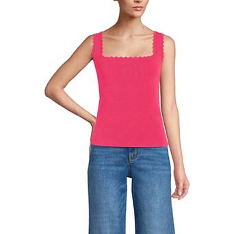 Women's Lands' End Square Neck Tank Sweater