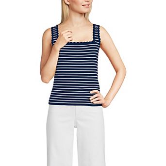 Women's Lands' End Square Neck Tank Sweater