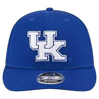Men's New Era Royal Kentucky Wildcats Low Profile 9FIFTY Snapback Hat
