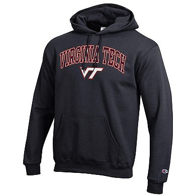 Men's�Champion Black Virginia Tech Hokies Arch Over Logo Pullover Hoodie
