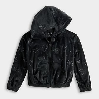 Girls 4-12 Jumping Beans® Velour Zip-Up Hoodie