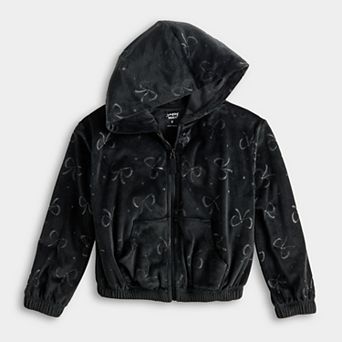 Girls 4-12 Jumping Beans® Velour Zip-Up Hoodie