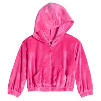 Girls 4-12 Jumping Beans® Velour Zip-Up Hoodie