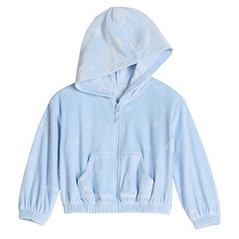 Girls 4-12 Jumping Beans® Velour Zip-Up Hoodie