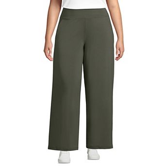 Plus Size Lands' End Hi Impact High Rise Wide Leg Pants