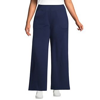 Plus Size Lands' End Hi Impact High Rise Wide Leg Pants