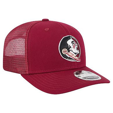 Men's New Era Garnet Florida State Seminoles Primary 9SEVENTY Trucker Stretch-Snap Hat