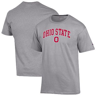 Men's�Champion Heather Gray Ohio State Buckeyes Arch Over Logo T-Shirt