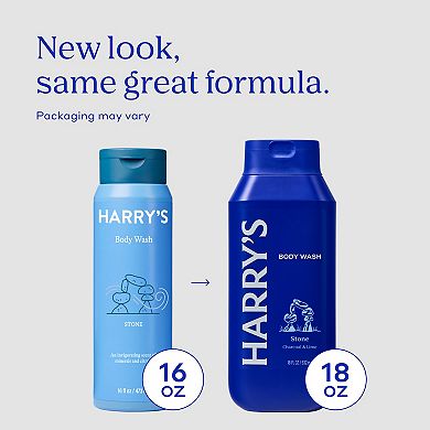 Harry's Stone 18-oz. Charcoal & Lime Body Wash