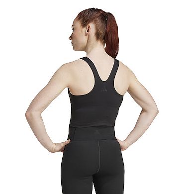Women's adidas All Me Medium-Support Long Line Training Bra Tank Top
