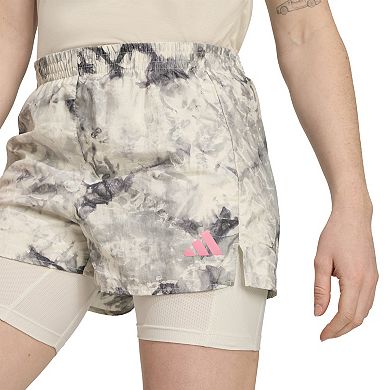 Women's adidas Own The Run Spray Dye Two-In-One Shorts