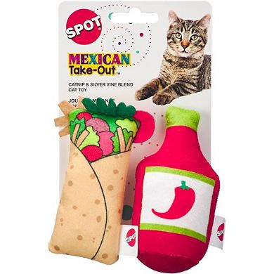 Spot Mexican Take-Out Cat Toy - 2 Pack Assorted Colors