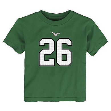 Toddler Nike Saquon Barkley Kelly Green Philadelphia Eagles Player Name & Number T-Shirt