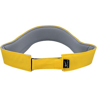 Men's Nike Maize Michigan Wolverines On-Field Ace Performance Adjustable Visor