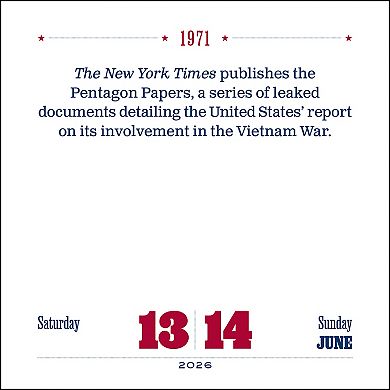 Andrews & McMeel 2026 Day-to-Day American History Tellers Calendar