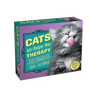 Andrews & McMeel Cats Are Cheaper Than Therapy 2026 Day-to-Day Calendar