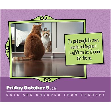 Andrews & McMeel Cats Are Cheaper Than Therapy 2026 Day-to-Day Calendar