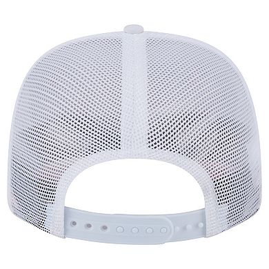 Men's New Era White Miami Marlins Flamingo Mesh Back 9SEVENTY Stretch-Snap Hat