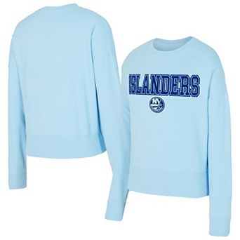 Women's Concepts Sport Light Blue New York Islanders Tonal Pullover Sweatshirt