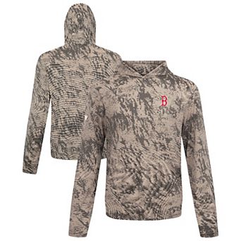 Men's Levelwear Tan Boston Red Sox Insignia Lightweight Long Sleeve Hooded T-Shirt