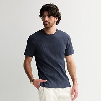 Men's Apt. 9® Textured Pointelle Short Sleeve T-Shirt