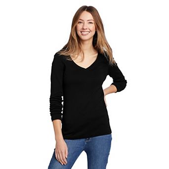 Women's Eddie Bauer Long Sleeve Favorite V-Neck Tee