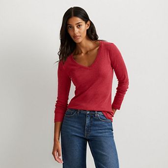 Women's Eddie Bauer Long Sleeve Favorite V-Neck Tee