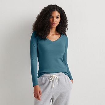 Women's Eddie Bauer Long Sleeve Favorite V-Neck Tee
