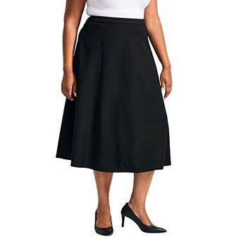 Avenue Women's Plus Size Jada Ponte Swing Skirt