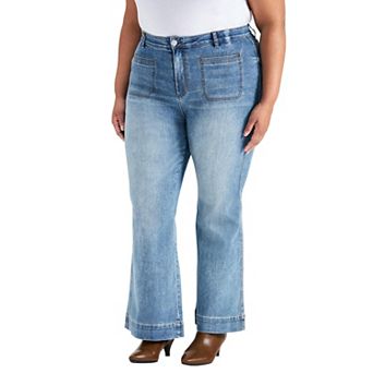 Avenue Women's Plus Size Emmy Flared Jean