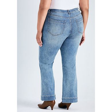 Avenue Women's Plus Size Emmy Flared Jean