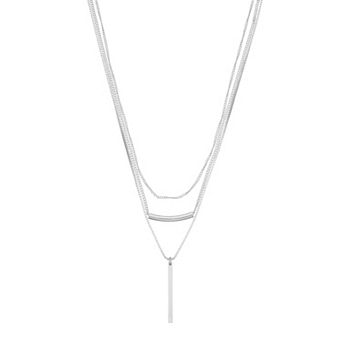 Nine West Simulated Crystal Multistrand Necklace